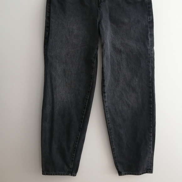 Good American 90s Loose Fit Straight Leg Trouser Jeans Black191 Size 26 (2) - Picture 6 of 14